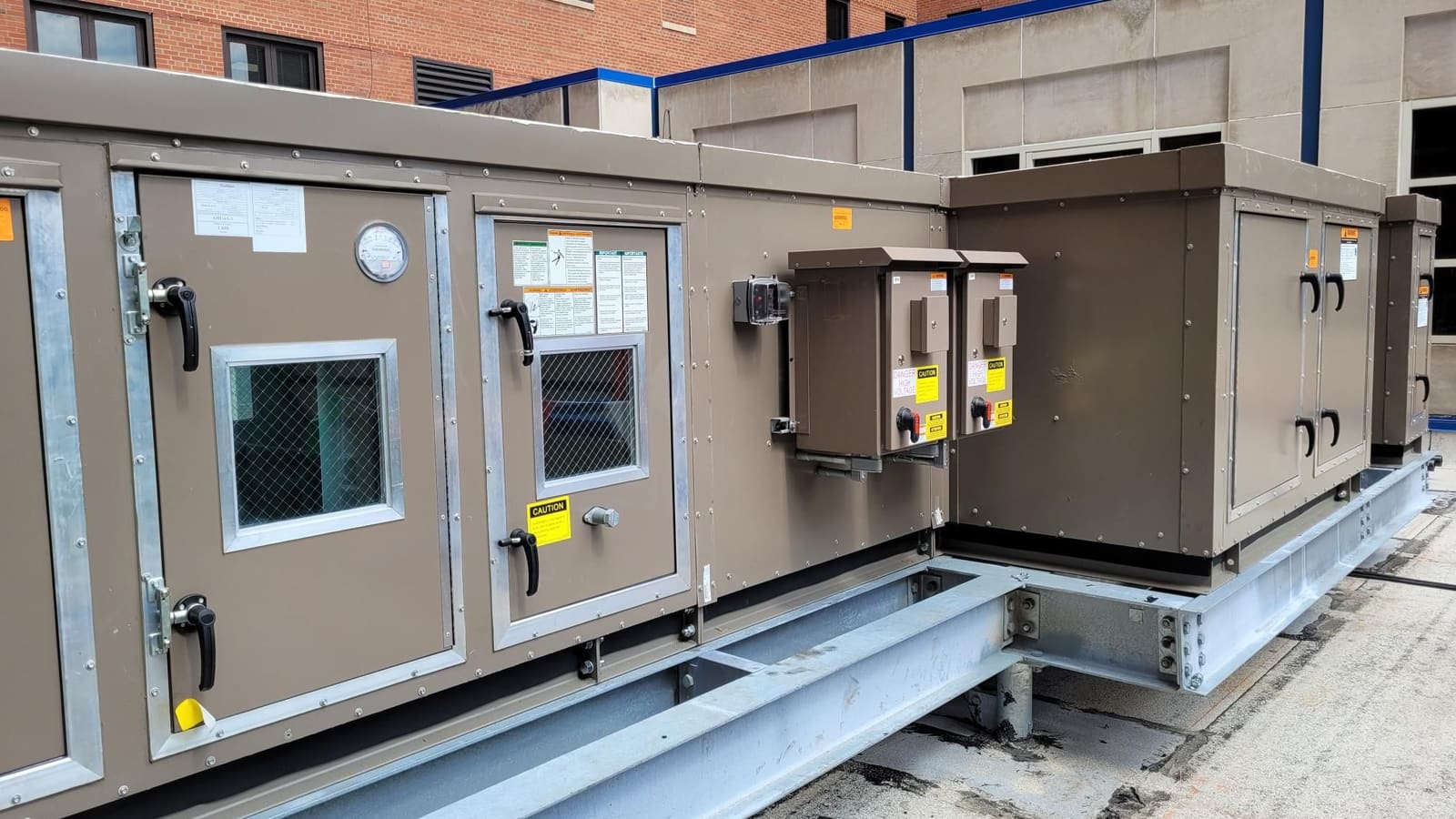 Mechanical fabrication welding work
